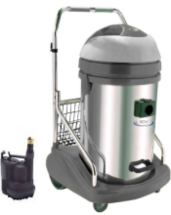 ASPIRATEUR A POMPE REFOULANTE 77 LITRES 2 MOTEUR CUVE INOX Aspirateur